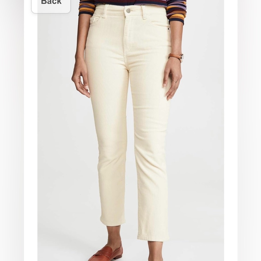 High rise corduroy jeans